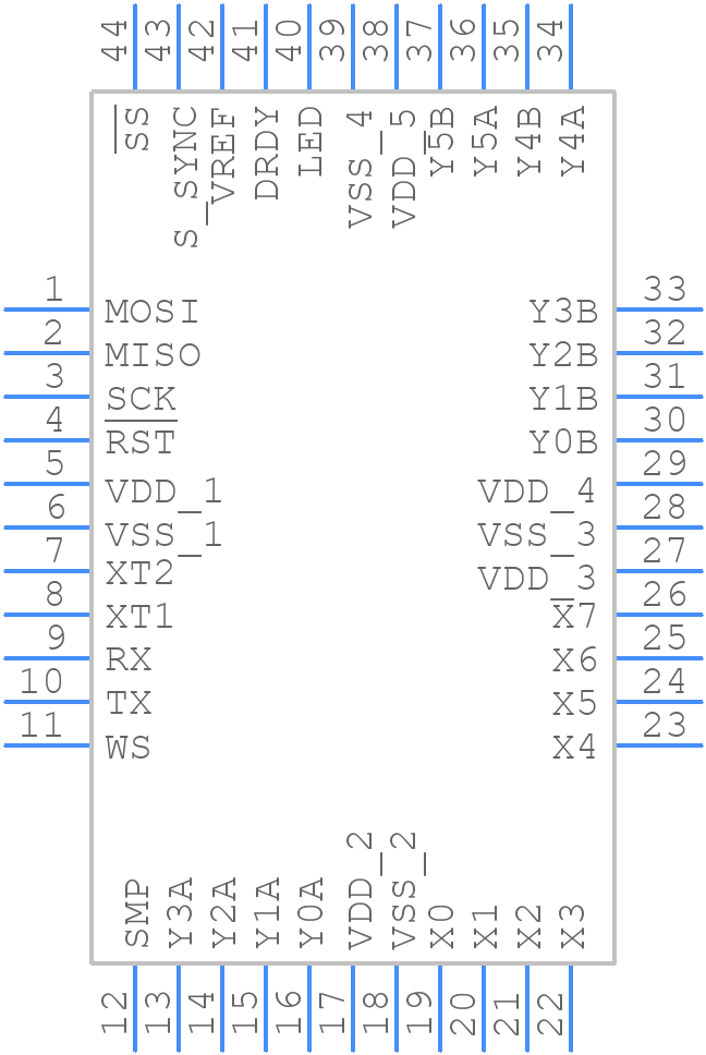 QT60326-ASG - Microchip - PCB symbol