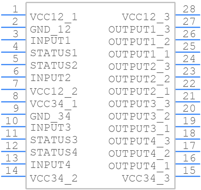 VNQ830 - STMicroelectronics - PCB symbol