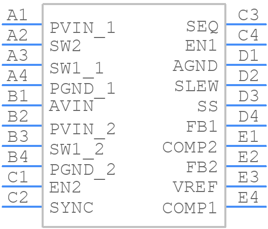 ADP5076ACBZ-R7 - Analog Devices - PCB symbol