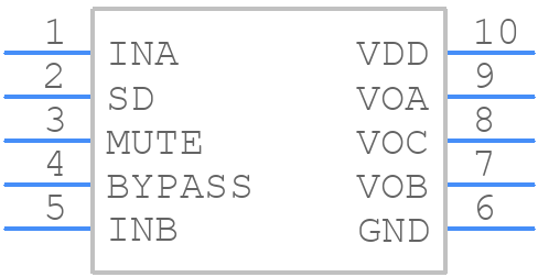 LM4911QMMX/NOPB - Texas Instruments - PCB symbol