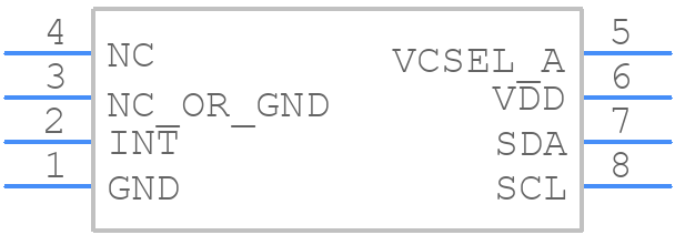 VCNL36826S - Vishay - PCB symbol