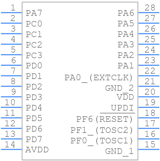 ATMEGA1608-XU - Microchip - PCB symbol