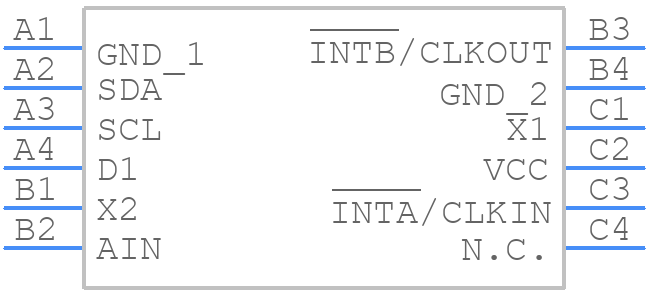 MAX31341BEWC+T - Analog Devices - PCB symbol