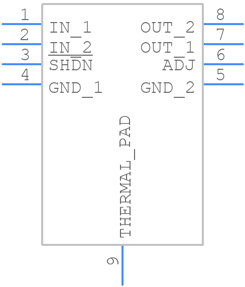 LT3015EDD#PBF - Analog Devices - PCB symbol