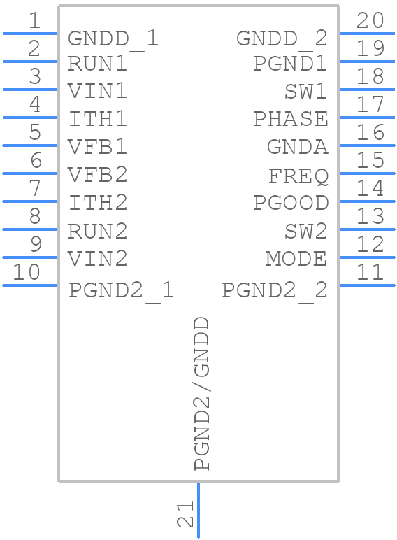 LTC3417EFE#PBF - Analog Devices - PCB symbol
