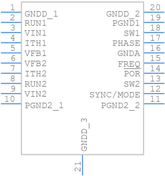 LTC3417AEFE-1#PBF - Analog Devices - PCB symbol