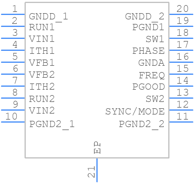 LTC3417AEFE#PBF - Analog Devices - PCB symbol