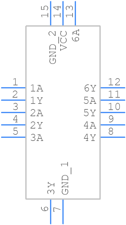 74AHCT04BQ,115 - Nexperia - PCB symbol