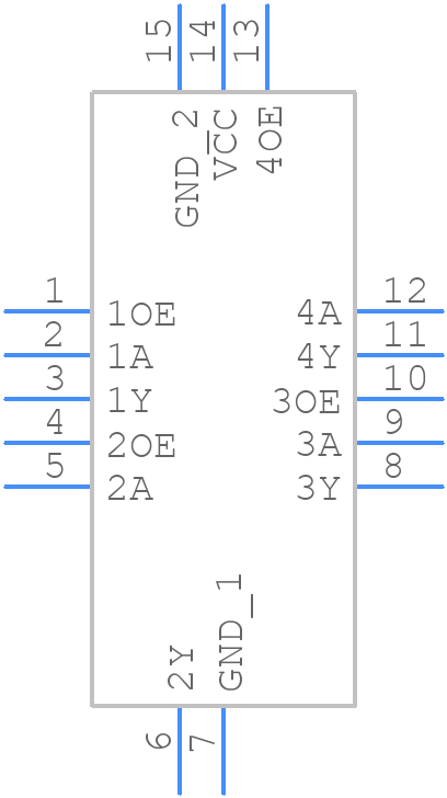 74AHCT126BQ-Q100,1 - Nexperia - PCB symbol