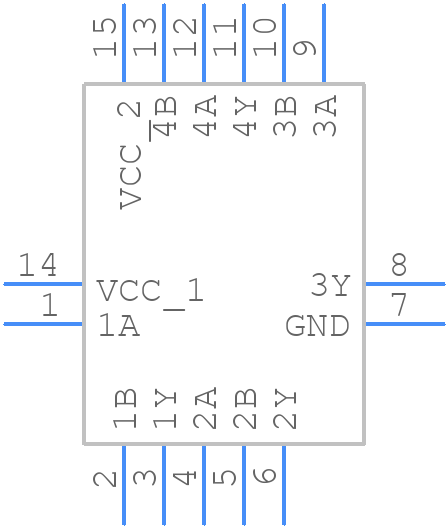 74LV00BQ,115 - Nexperia - PCB symbol