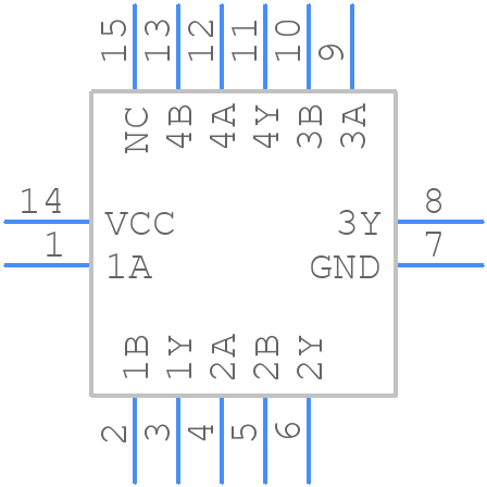 74LVC86ABQ,115 - Nexperia - PCB symbol