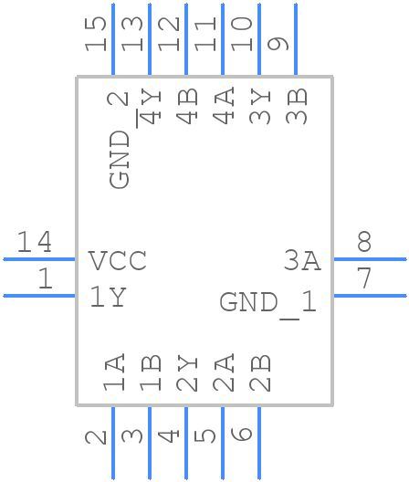 74VHC02BQ,115 - Nexperia - PCB symbol