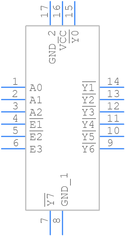 74AHCT138BQ-Q100X - Nexperia - PCB symbol