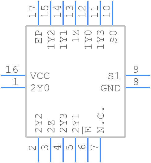 74HC4852BQ-Q100,11 - Nexperia - PCB symbol