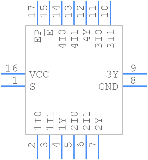 74HCT157BQ,115 - Nexperia - PCB symbol