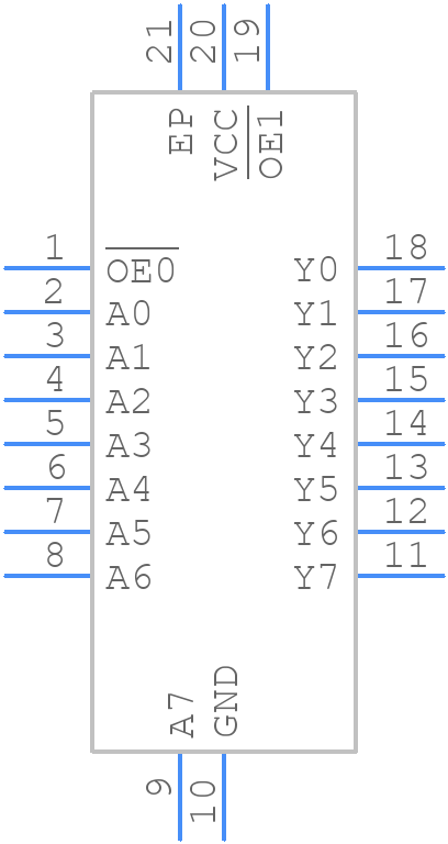 74ALVC541BQ-Q100X - Nexperia - PCB symbol