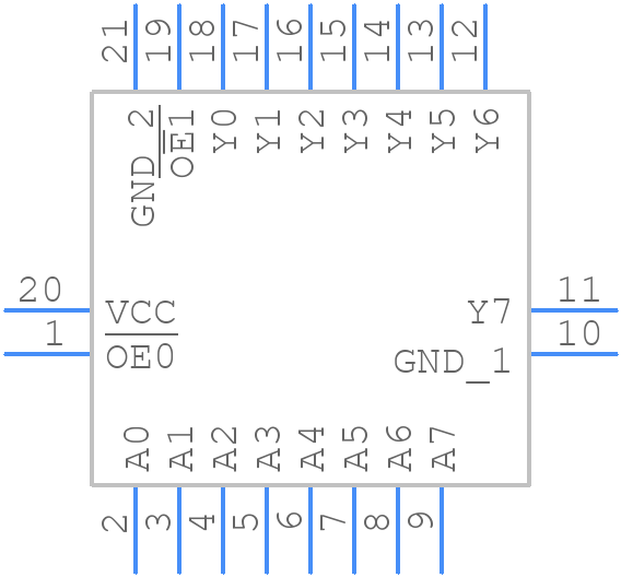 74VHC541BQ-Q100X - Nexperia - PCB symbol