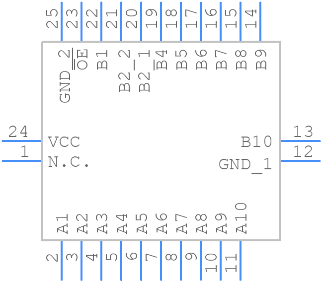 74CBTLVD3861BQ,118 - Nexperia - PCB symbol