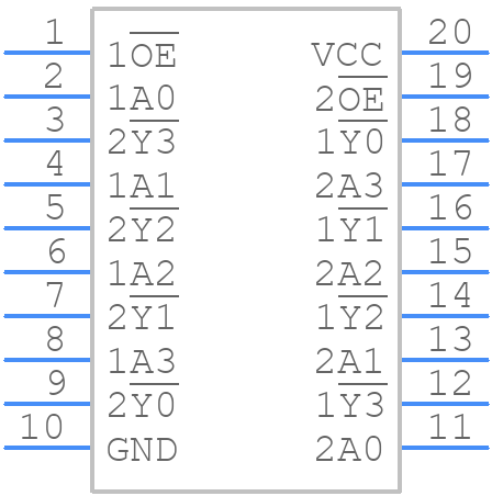 74LVT240D,118 - Nexperia - PCB symbol