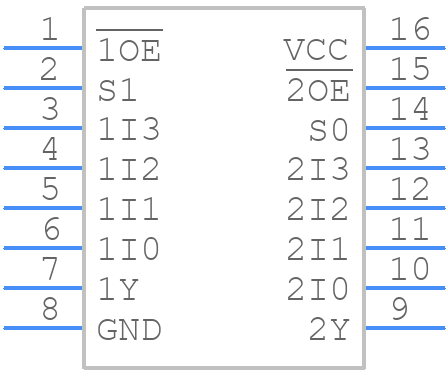 74HC253DB,118 - Nexperia - PCB symbol