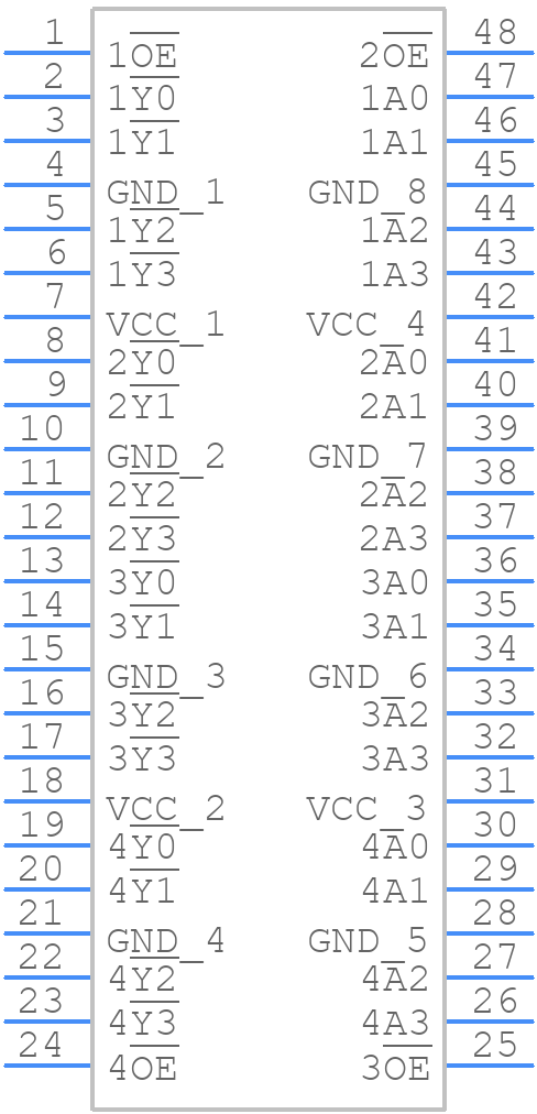 74ABT16240ADL,118 - Nexperia - PCB symbol