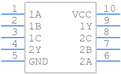 74AUP2G98DPJ - Nexperia - PCB symbol