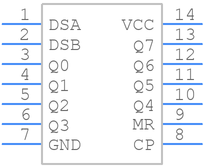 74LV164PW,112 - Nexperia - PCB symbol