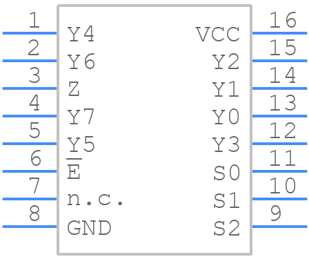 74HCT4851PW,112 - Nexperia - PCB symbol