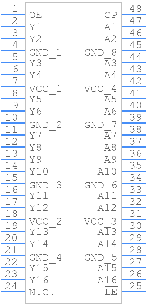 74AVC16334ADGG,118 - Nexperia - PCB symbol