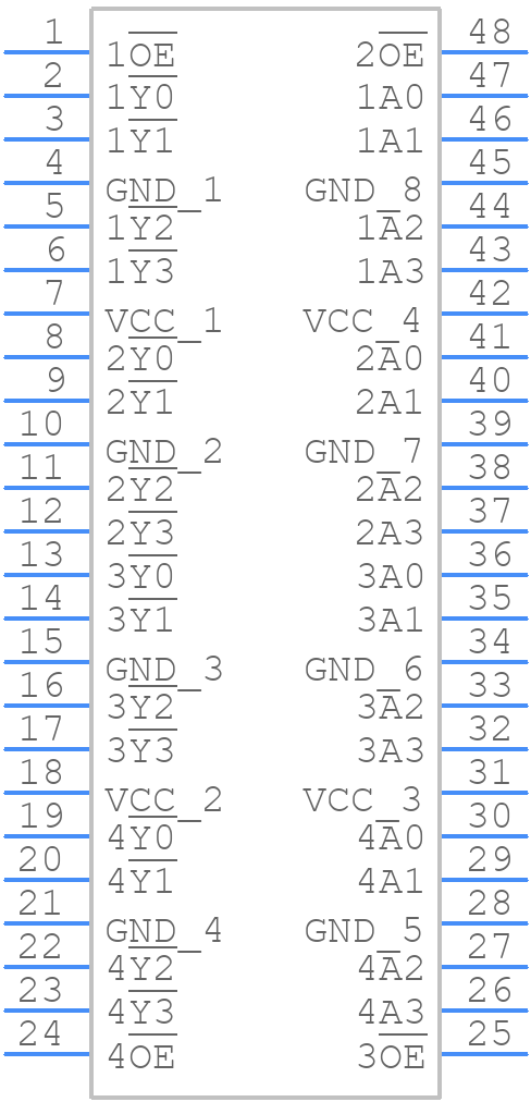74LVT162240ADGG:11 - Nexperia - PCB symbol