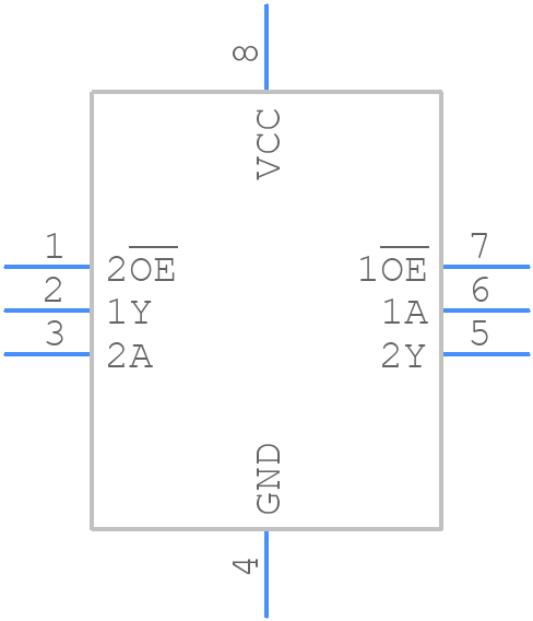 74AUP2G240GM,125 - Nexperia - PCB symbol