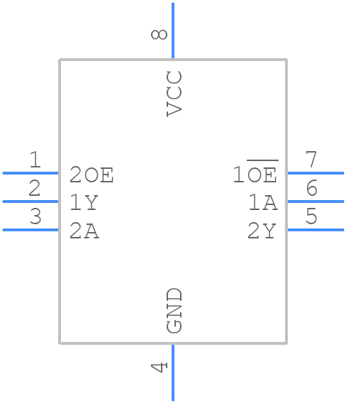 74AUP2G241GM,125 - Nexperia - PCB symbol