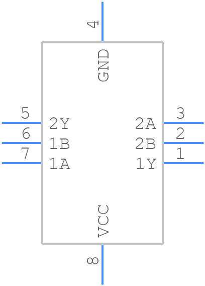 74AUP2G38GM,125 - Nexperia - PCB symbol