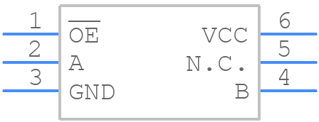 74CBTLV1G125GN,132 - Nexperia - PCB symbol