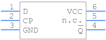 74LVC1G80GM,132 - Nexperia - PCB symbol