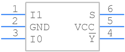 74AUP1G158GF,132 - Nexperia - PCB symbol