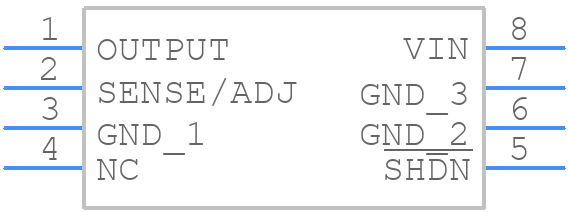 LT1129CS8-3.3#PBF - Analog Devices - PCB symbol