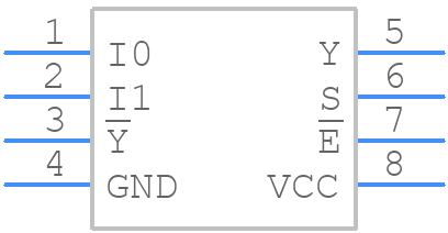 74AUP2G157GT,115 - Nexperia - PCB symbol