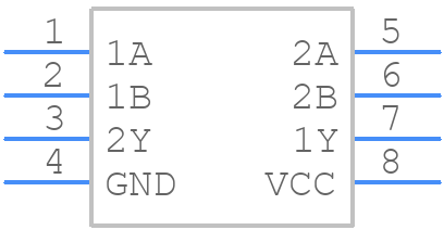 74AUP2G38GT,115 - Nexperia - PCB symbol