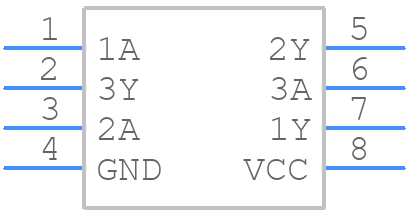 74AUP3G07GTX - Nexperia - PCB symbol