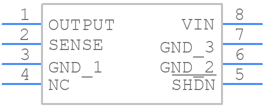 LT1129IS8-3.3#PBF - Analog Devices - PCB symbol