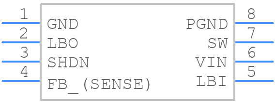 LT1303CS8-5#PBF - Analog Devices - PCB symbol