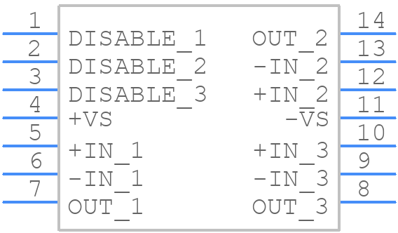 AD8023ARZ-REEL7 - Analog Devices - PCB symbol