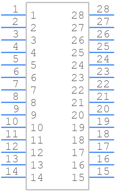 DILB28P-223TLF - Amphenol Communications Solutions - PCB symbol