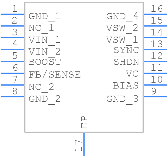 LT1374CFE#PBF - Analog Devices - PCB symbol