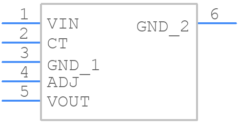UCC383TDTR-ADJ - Texas Instruments - PCB symbol