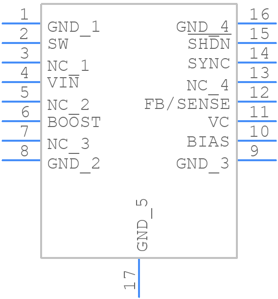 LT1766EFE-5 - Analog Devices - PCB symbol