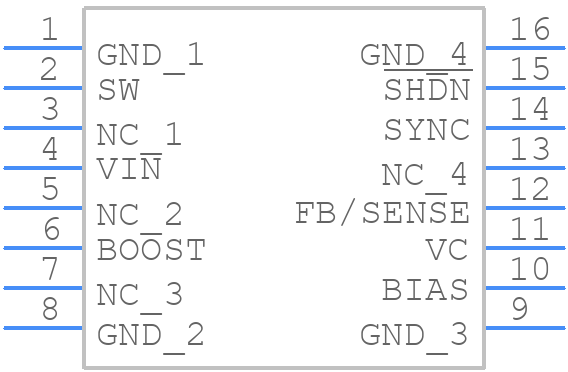 LT1766IGN#PBF - Analog Devices - PCB symbol