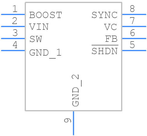 LT1767EMS8E-5#PBF - Analog Devices - PCB symbol