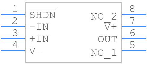 LT1810CS8#PBF - Analog Devices - PCB symbol